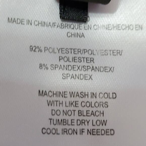 BCBGMAXAZRIA Black and Tan Poka Dot Sleeveless Blouse Size Large - Picture 4 of 4